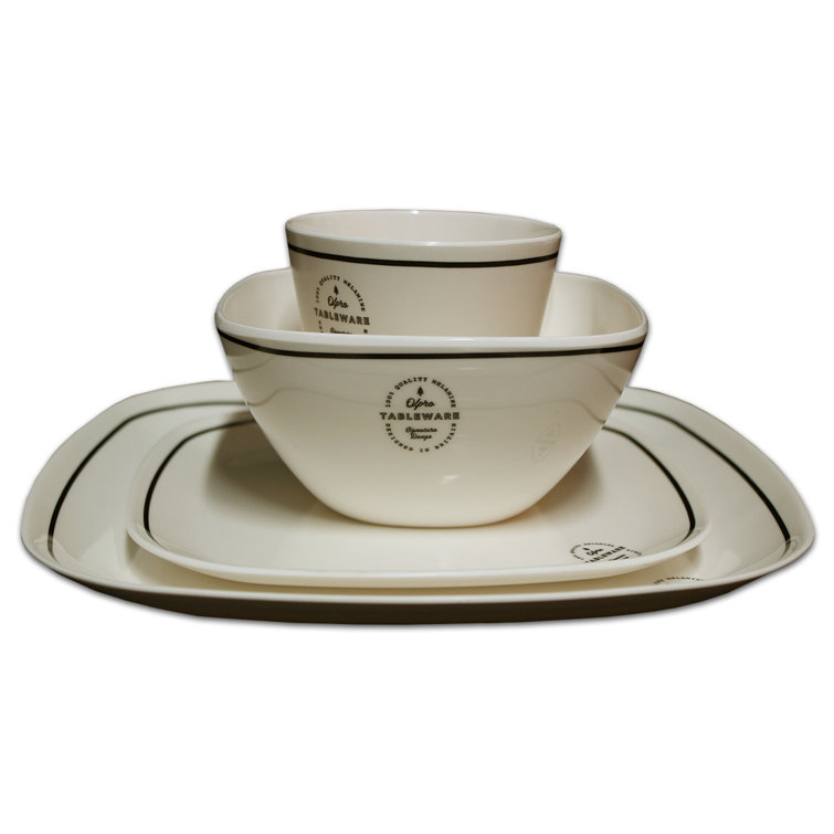 Melamine dinnerware sets for 8 sale